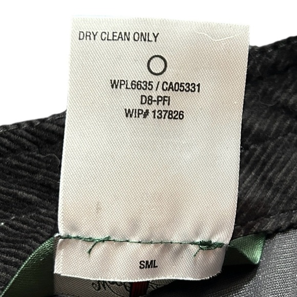 WOOLRICH Woodlyn Mini Skirt sz 16 Onyx Gray Wool Blend Pockets Fall Winter 5063 - Picture 9 of 11